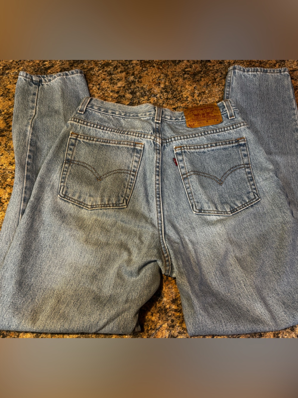 Vintage Levis 512 Jeans Womens 12 Faded Wash Denim USA 2000 Y2K Slim Fit Tapered